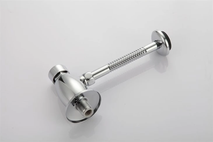 Push button urinal flush valve