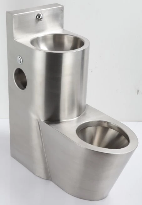 Stainless Steel Prison Combination Toilet With Sink