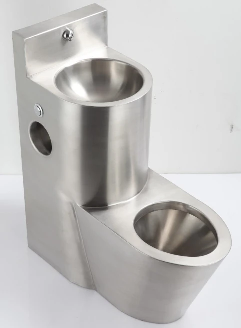 Stainless Steel Prison Combination Toilet With Sink